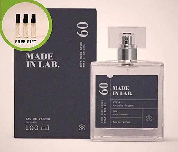MADE IN LAB 60 MEN Eau de Parfum 100ml für Herren Aromatisch, Fougère EDP