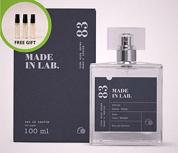 MADE IN LAB 83 MEN Eau de Parfum 100ml für Herren Zitrusfrüchte, Blumig EDP