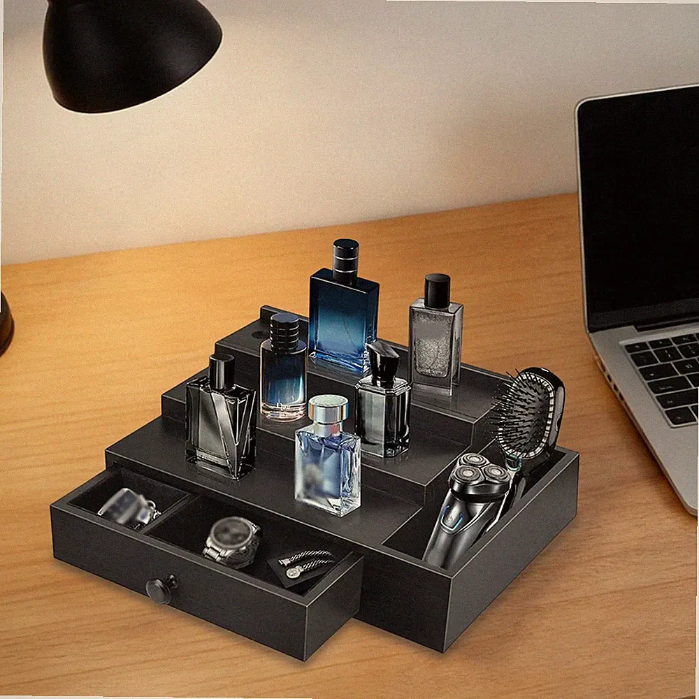 Männer Organizer Vielseitige Parfüm Display Riser für Make-up Kosmetik Kommode