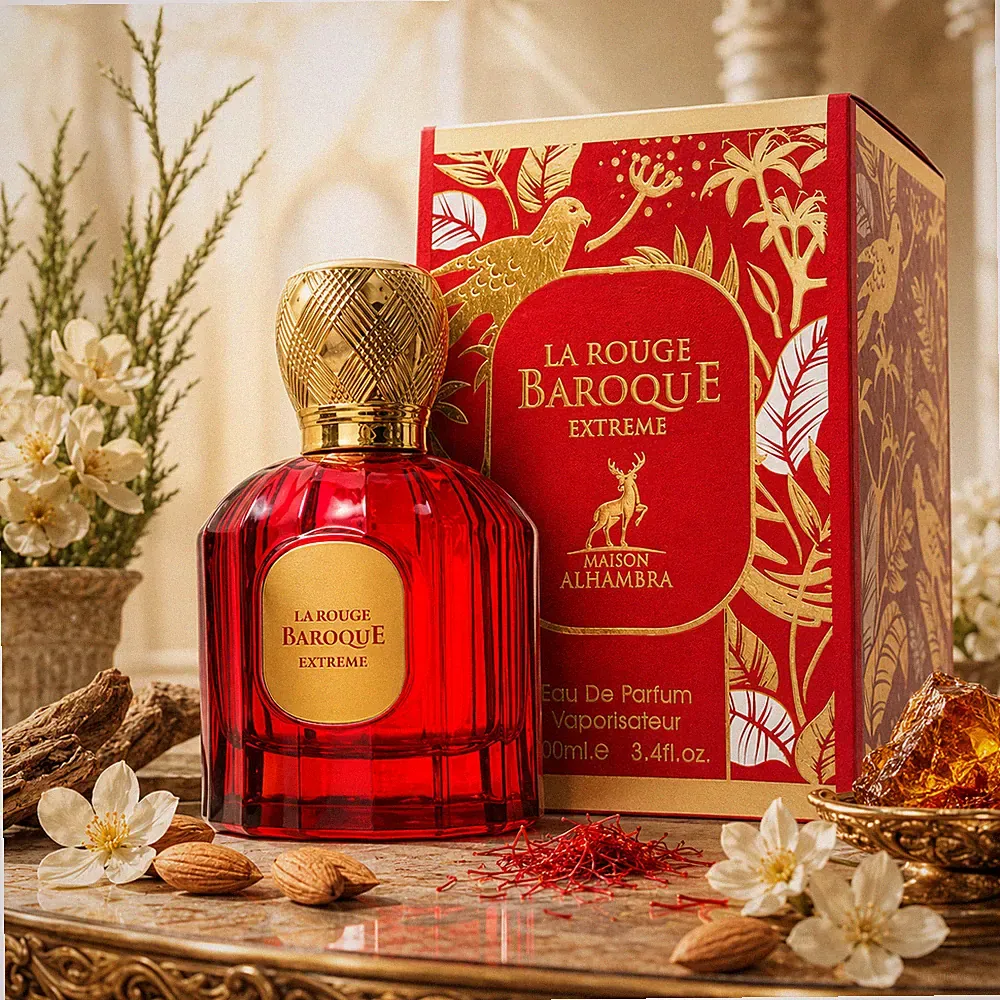 Maison Alhambra La Rouge Baroque Extreme 100ml EDP Parfum Amber Neu Parfüm