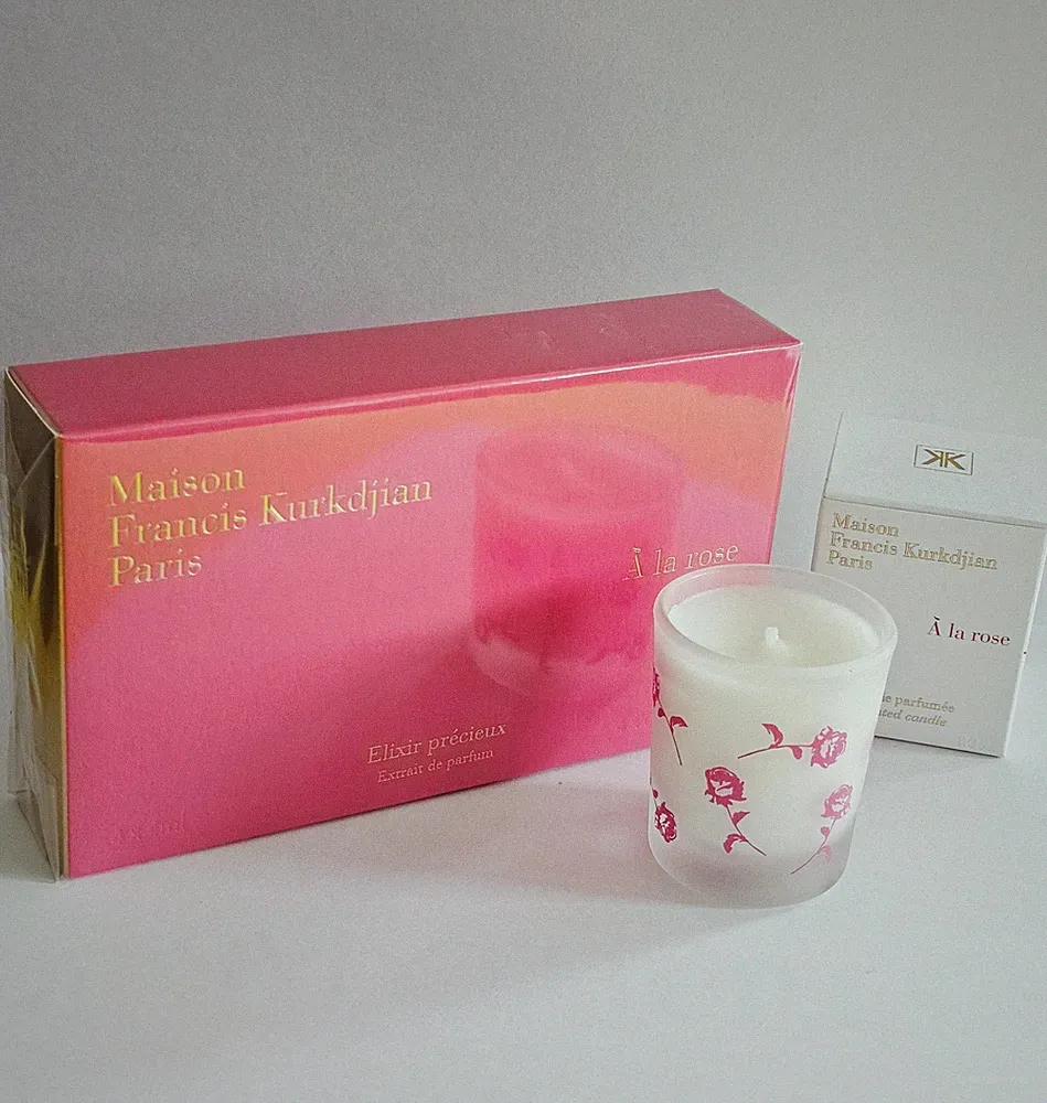 Maison Francis Kurkdjian À la rose Extrait de Parfum & Duftkerze 35g