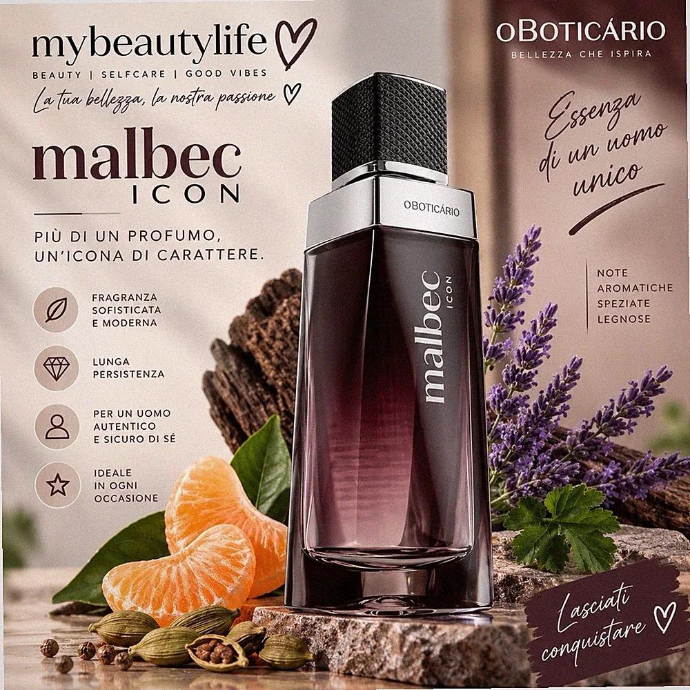 Malbec Icon Herren Parfum Zypern Holz Bergamotte Zeder Pininfarina