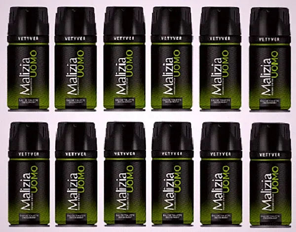 Malizia Uomo Vetyver Deo 12 x Deodorant 150ml