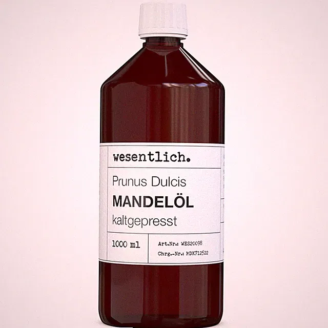 Mandelöl kaltgepresst von wesentlich 1000ml - 100% reines Öl (Prunus dulcis)