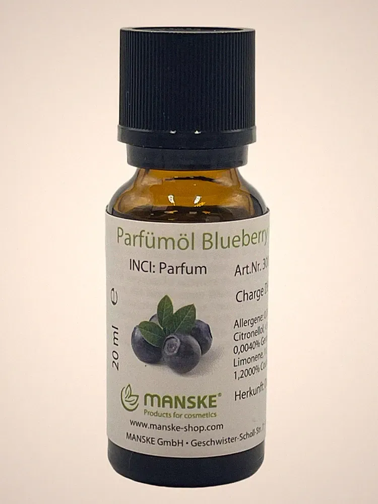 Manske Parfümöl Blueberry 20ml / für Kosmetik, vegan, Fruchtig, Duftöl