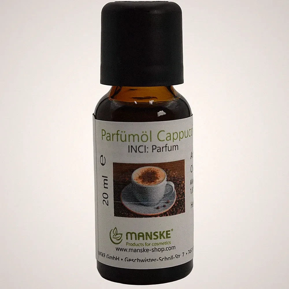 Manske Parfümöl Cappuccino 20ml / für Kosmetik, vegan, Kaffee, Duftöl
