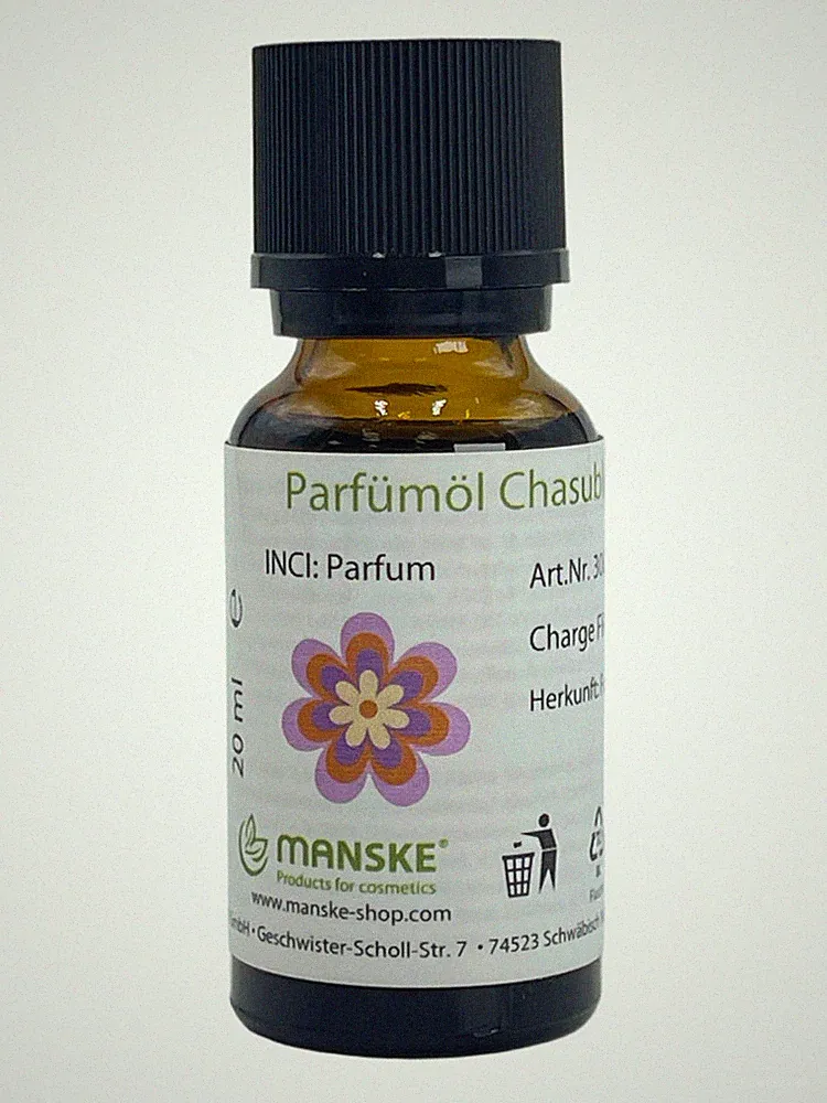 Manske Parfümöl Chasuble 20ml / für Kosmetik, vegan, holzig, blumig, Duftöl