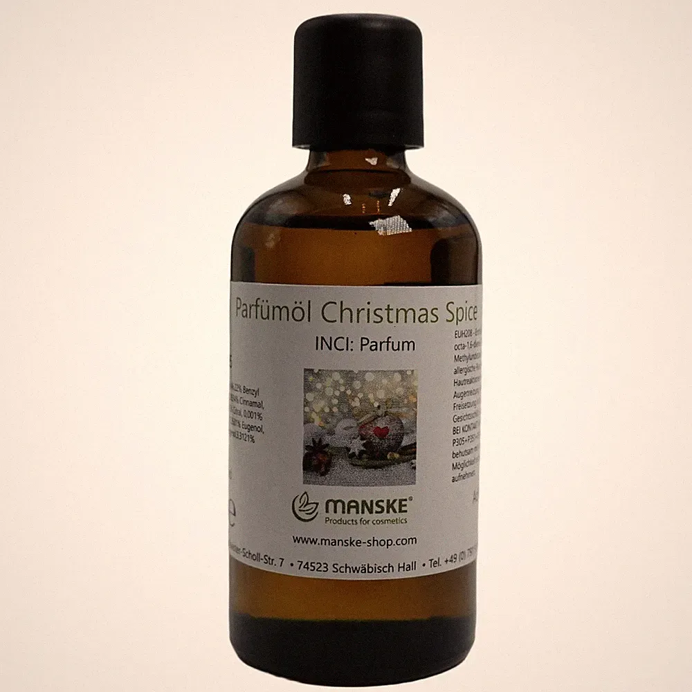 Manske Parfümöl Christmas Spice 100ml / für Kosmetik, vegan, würzig, Duftöl