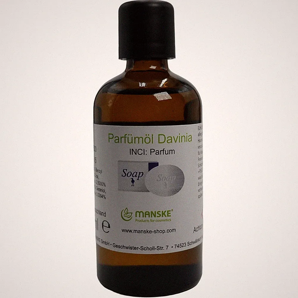 Manske Parfümöl Davinia 100ml / für Kosmetik, vegan, Duftöl, Seife, blumig