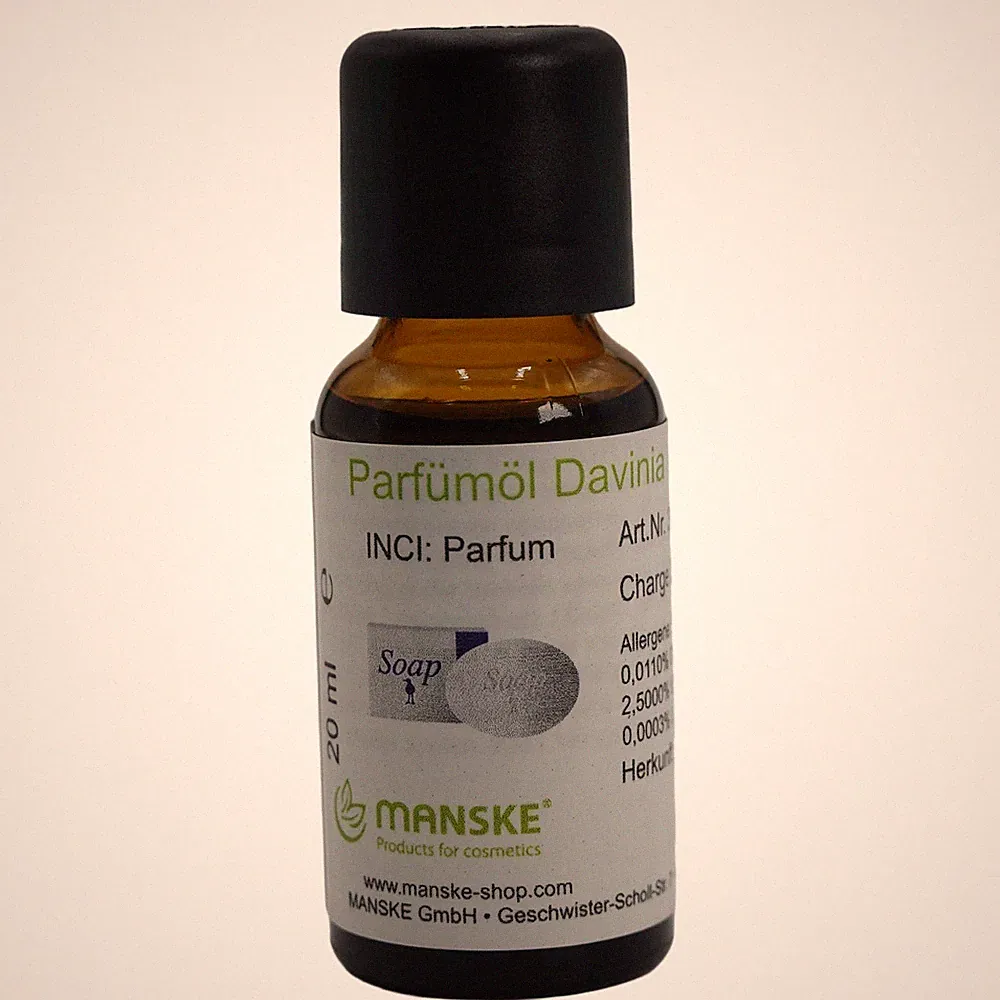 Manske Parfümöl Davinia 20ml / für Kosmetik, vegan, Duftöl, Seife, blumig