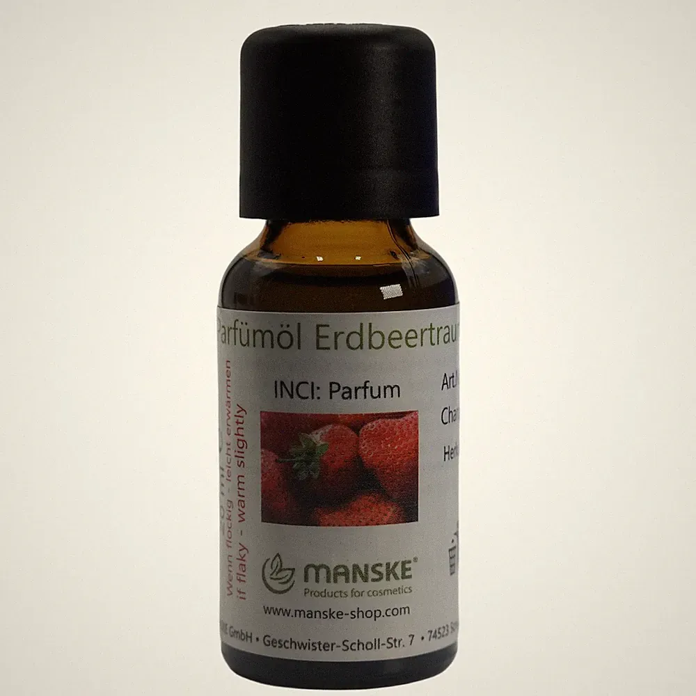 Manske Parfümöl Erdbeertraum 20ml / für Kosmetik, vegan, fruchtig, Duftöl