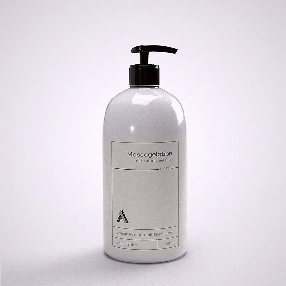 Massagelotion SOFT | natürliche Öle | 500 ml | inkl. Spender | für Therapeuten