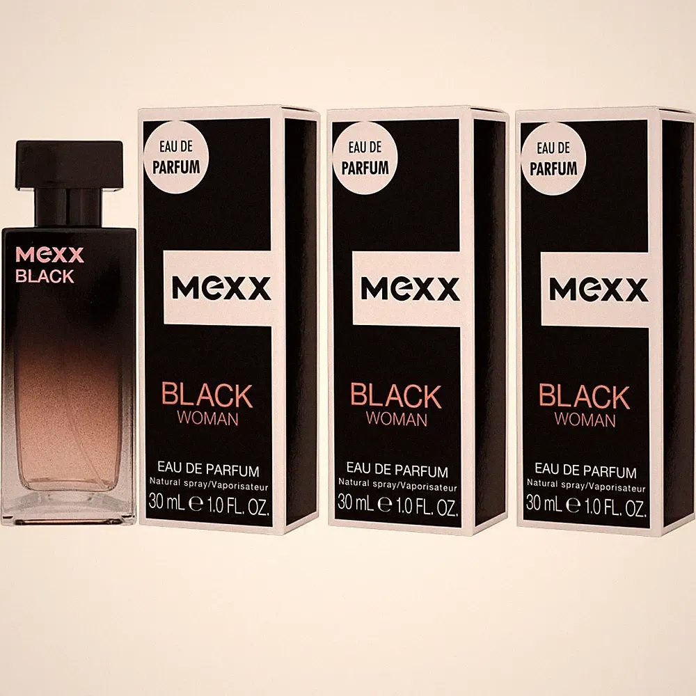 Mexx Black Woman 3 x 30 ml Eau de Parfum EDP Damenparfum Set