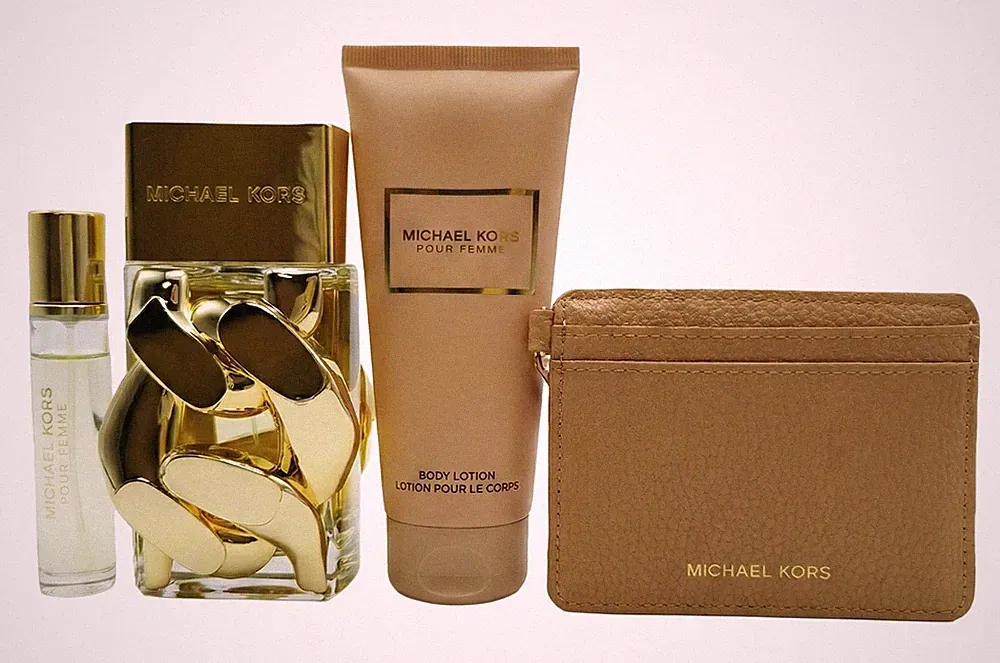 Michael Kors Pour Femme EDP Set 100ml + 100ml BL + 10ml + Card Holder OVP NEW