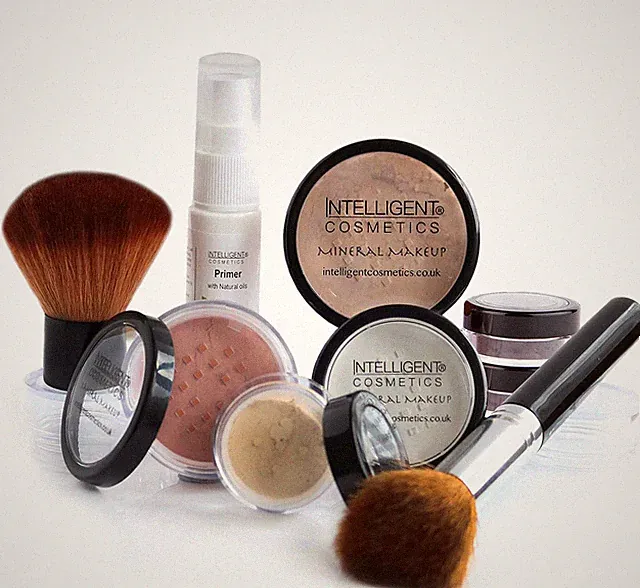Mineral Make up Foundation 7-teiliges Set natürliche reine Mineralien Make-up Made in UK