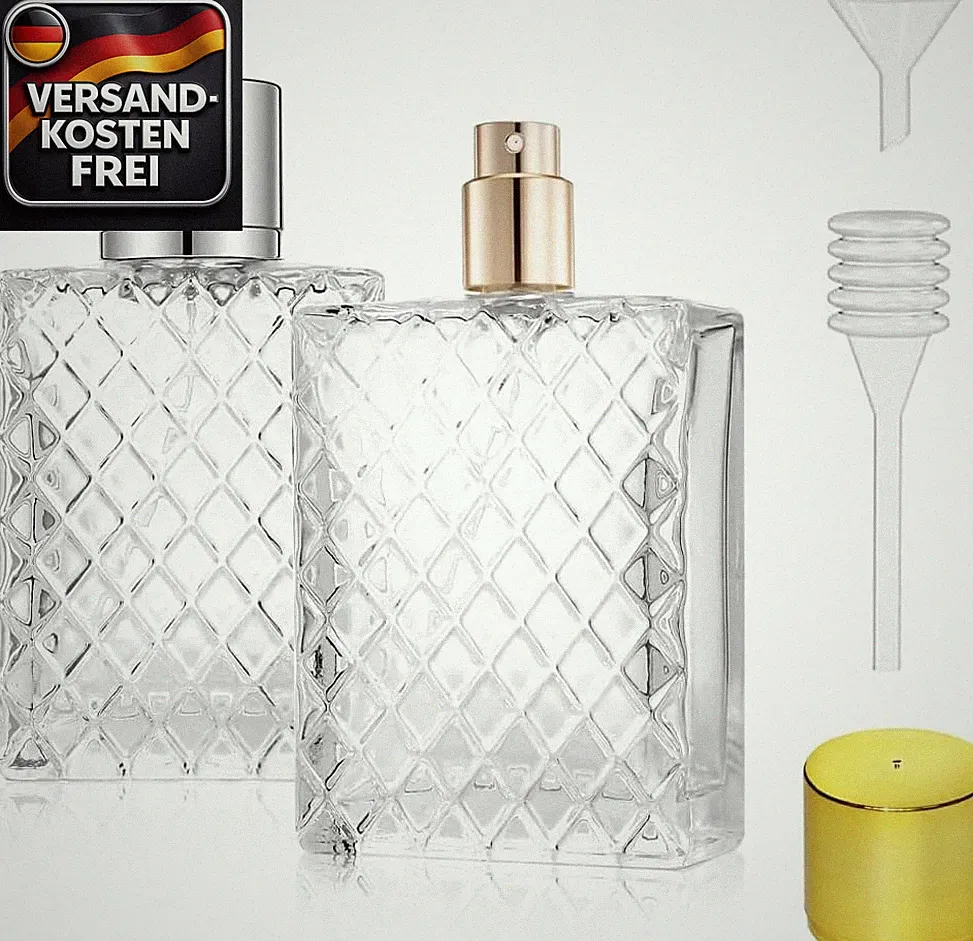 Mini Parfümzerstäuber 100ml Reiseflasche aus Glas für Damen & Herren