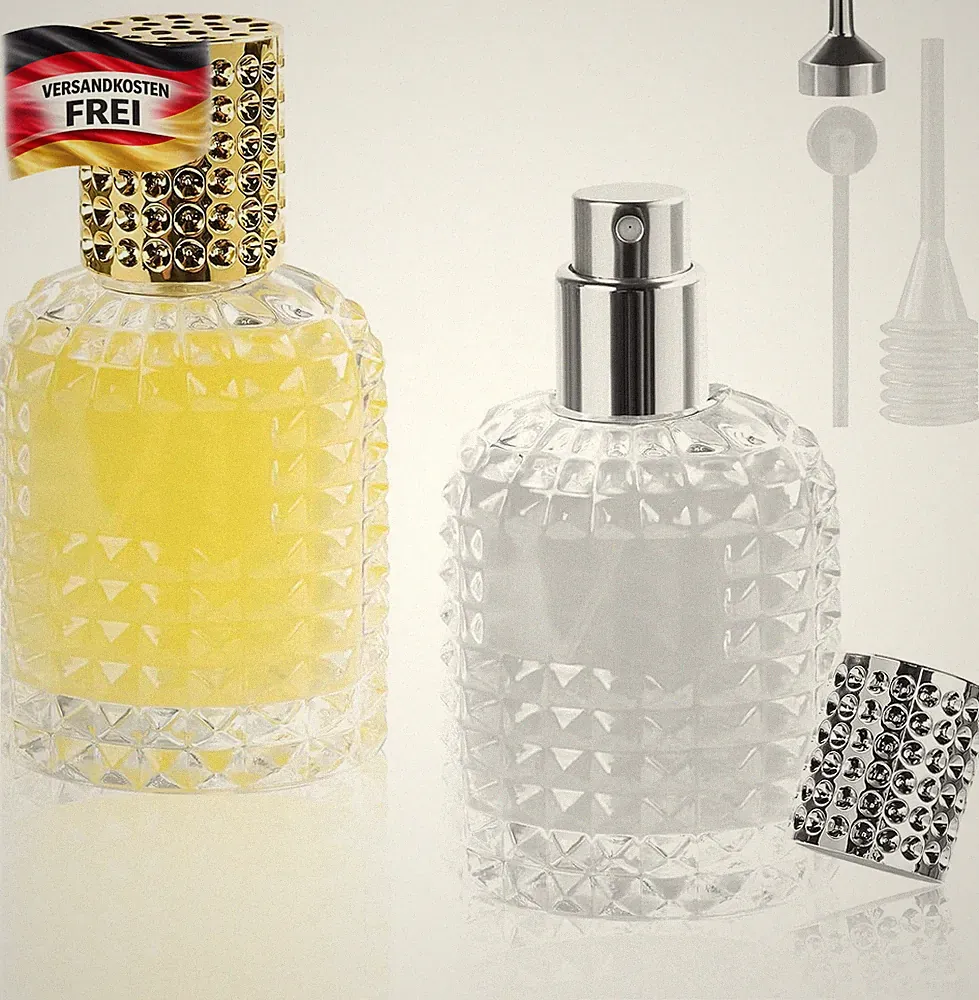 Miniparfum Zerstäuber 50ml Glas flasche für unterwegs Nachfüllbar Pirfum Sprüher