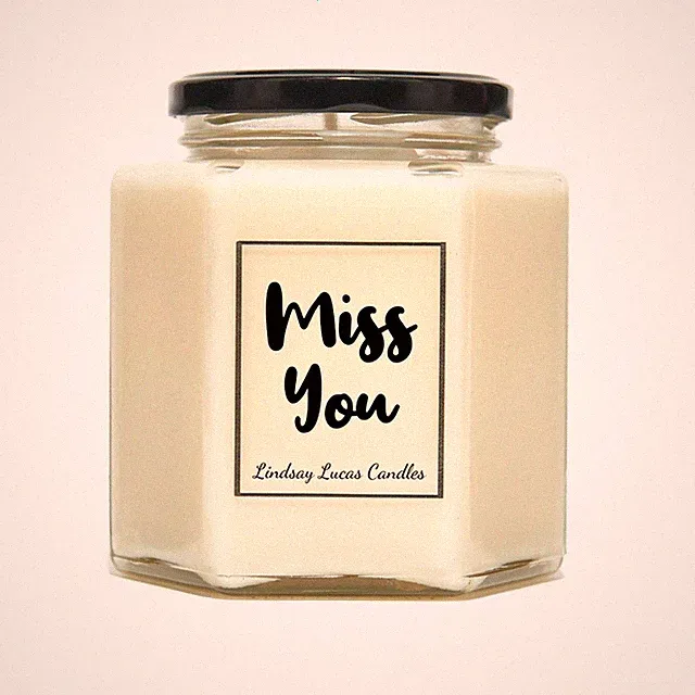 Miss You Duftkerze Geschenk für Freund/Freund/Freundin