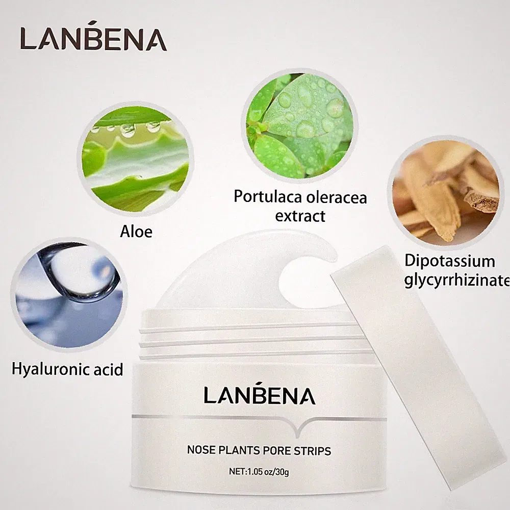 Mitesser Akne Nasenstreifenreiniger unreine Haut Poren Peeling 30g + 60 Pads