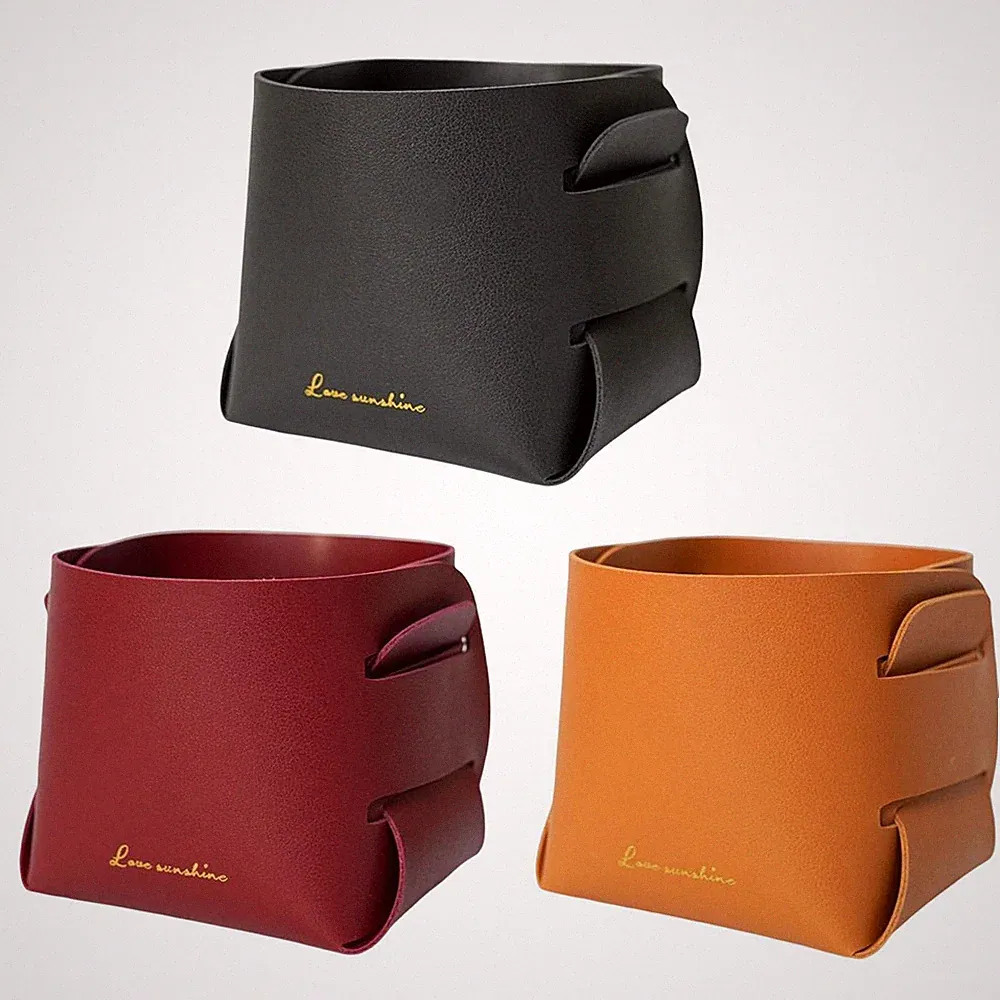 Moderne Aufbewahrungsbox Organizer PU Leder Etui für Ringe Sonnenbrille Parfüm