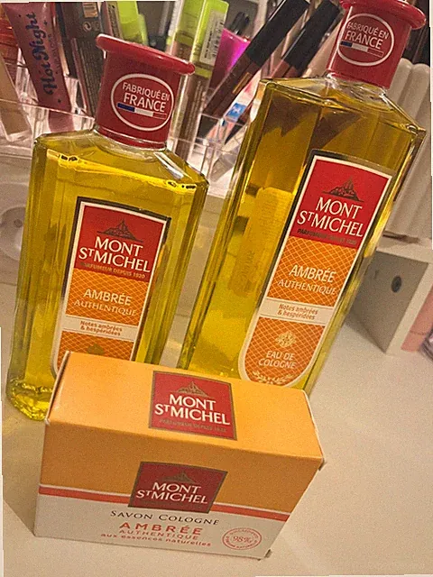 Mont Saint-Michel Set 🇫🇷 - Eau de Cologne 250 ml + 500 ml + Authentische Seife