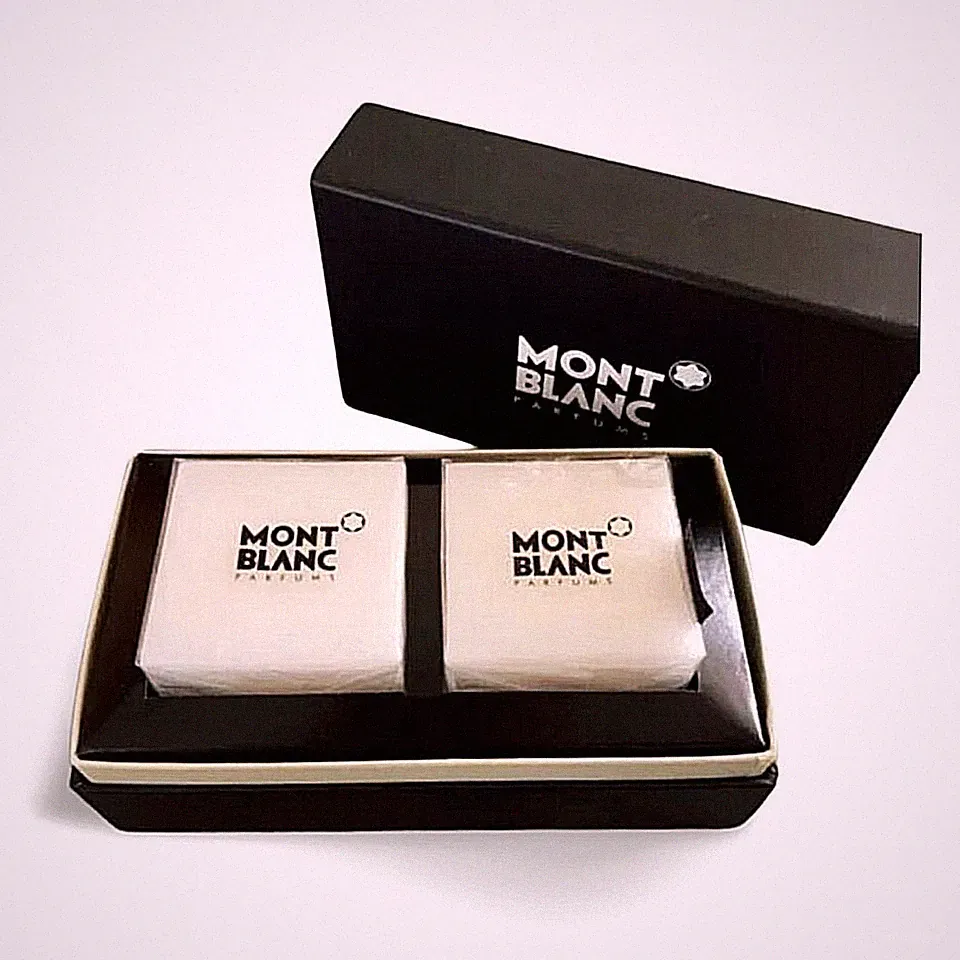 Montblanc Duftkerzen Set 2x Parfumkerze Weiß Neuwertig OVP Luxus Geschenk Selten