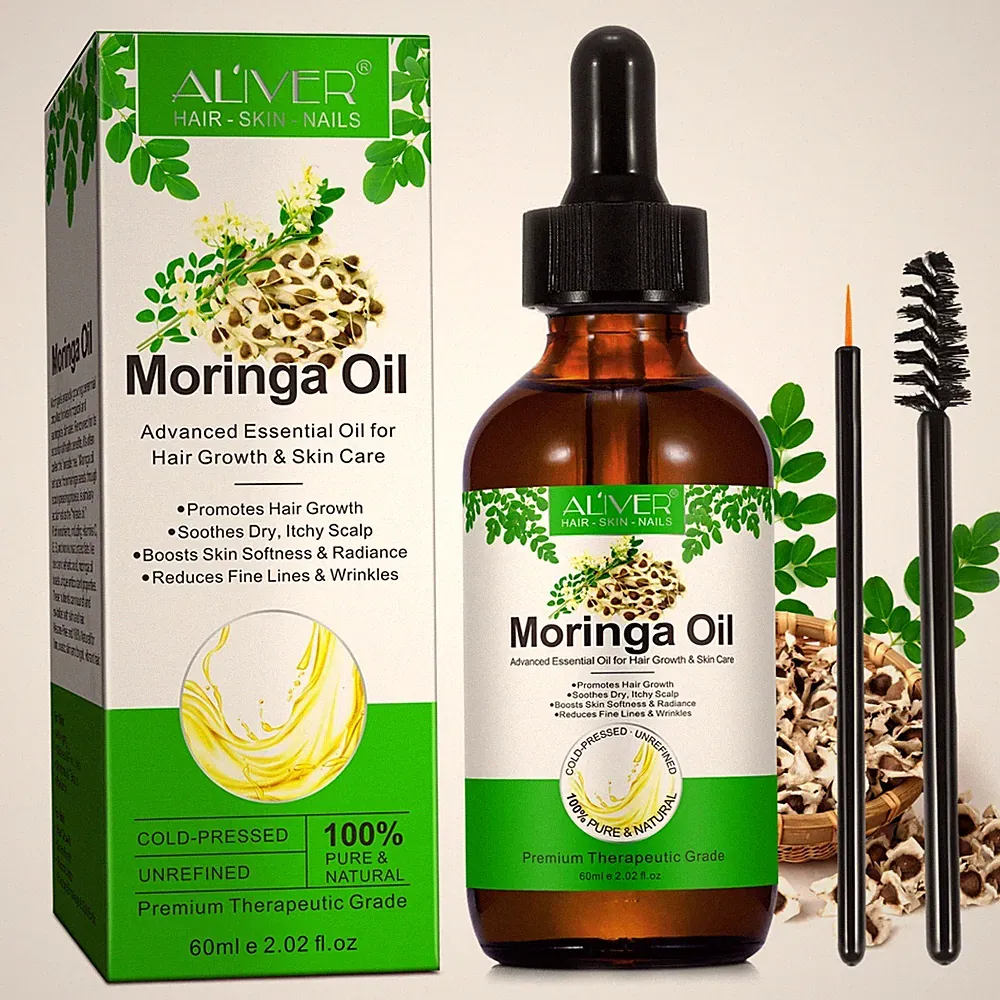 Moringa Öl Pflegeöl Haaröl Hautöl für Haare Haut Gesicht Natürlich Kaltgepresst