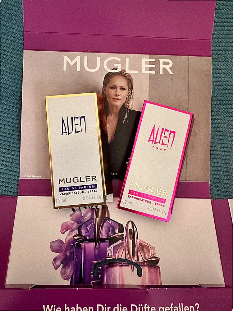 Mugler 2x 1,2ml Alien + Alien Pulp EdP Damen Parfum Duft Set Discovery Set Minis