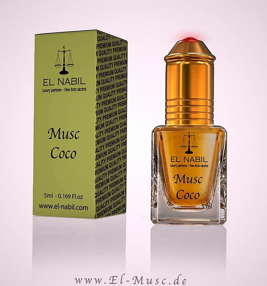 Musc Coco 5ml Parfum Duft - El Nabil Misk Parfümöl für HERREN & DAMEN Scent Oil
