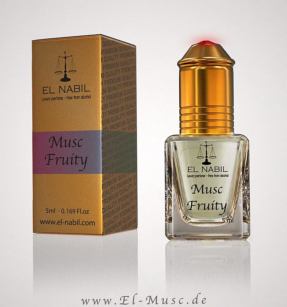 Musc Fruity 5ml Parfum Duft - El Nabil Misk Musk Parfümöl für HERREN & DAMEN