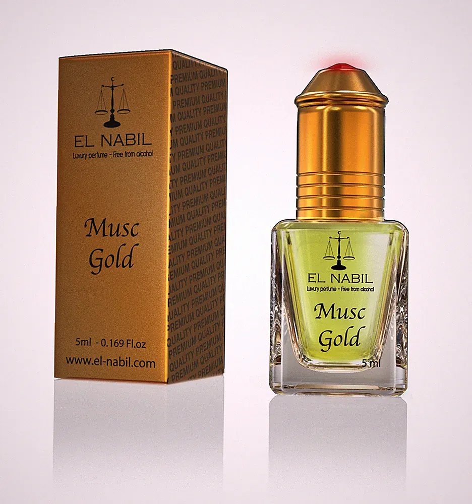 Musc Gold 5ml Parfum Duft - El-Nabil Misk El-Musc Parfüm-Öl für Mann & Frau