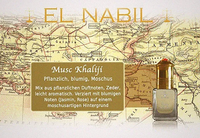 Musc Khaliji 5ml Parfum Duft - El-Nabil Misk El-Musc Parfüm-Öl für Mann & Frau