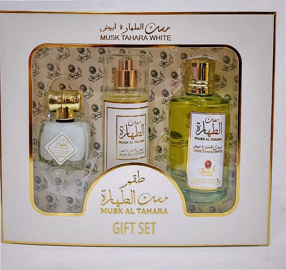 Musk Al Tahara weiße Musk Altahra Eau de Parfum Spray 100ml Parfümöl 20 ml +Body