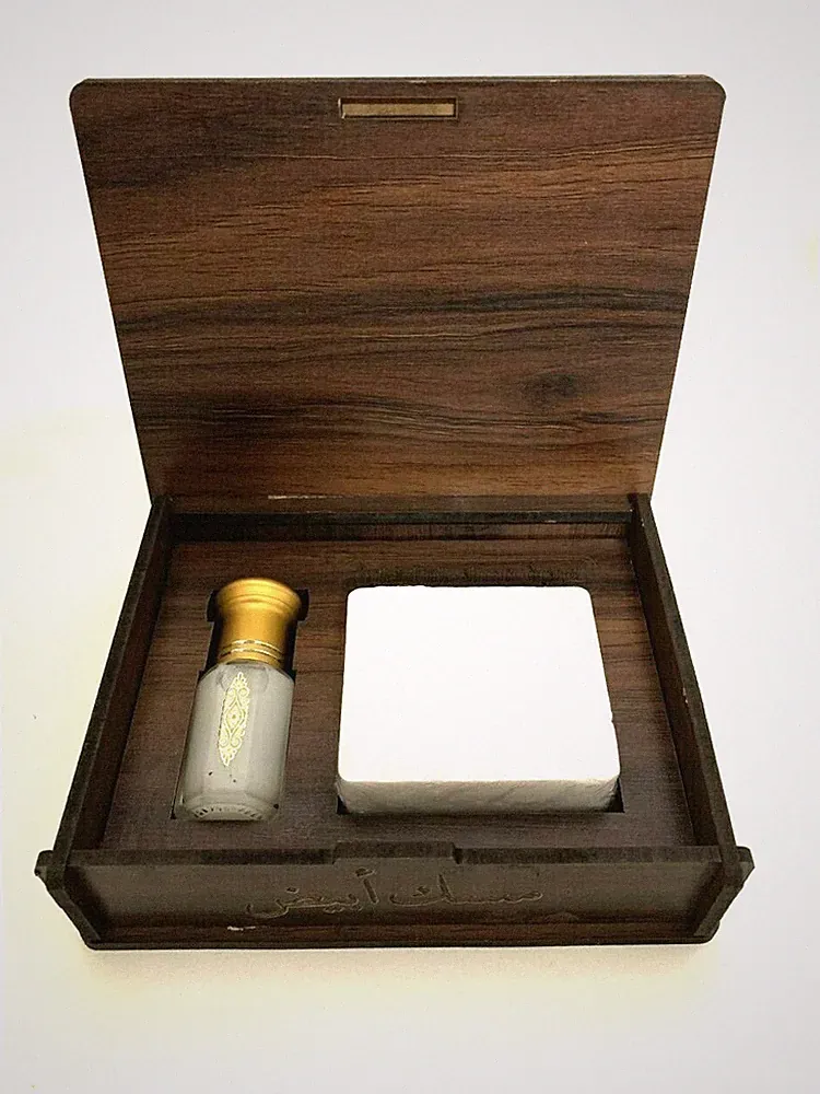 Musk Al Tahara White Parfümöl 6ml mit seife ca.75g misk /Attarمسك الطهارة ابيض
