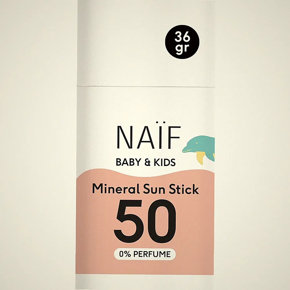 Naïf - Mineralischer Sonnenschutzstick - Für Baby & Kind - LSF 50-0% Parfüm - St