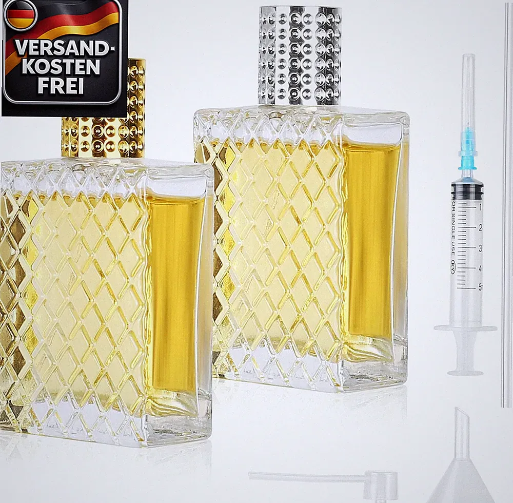 Nachfüllbare 100ml Parfümzerstäuber für Damen Herren Kunstglas, elegant, tragbar
