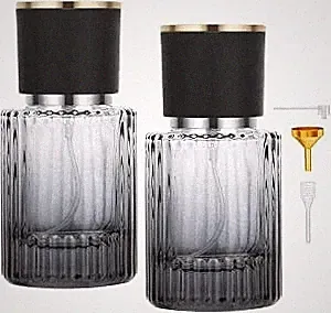 Nachfüllbares Parfum Flakon Set 30ml Reise Spray Glas Spender 2 Stück