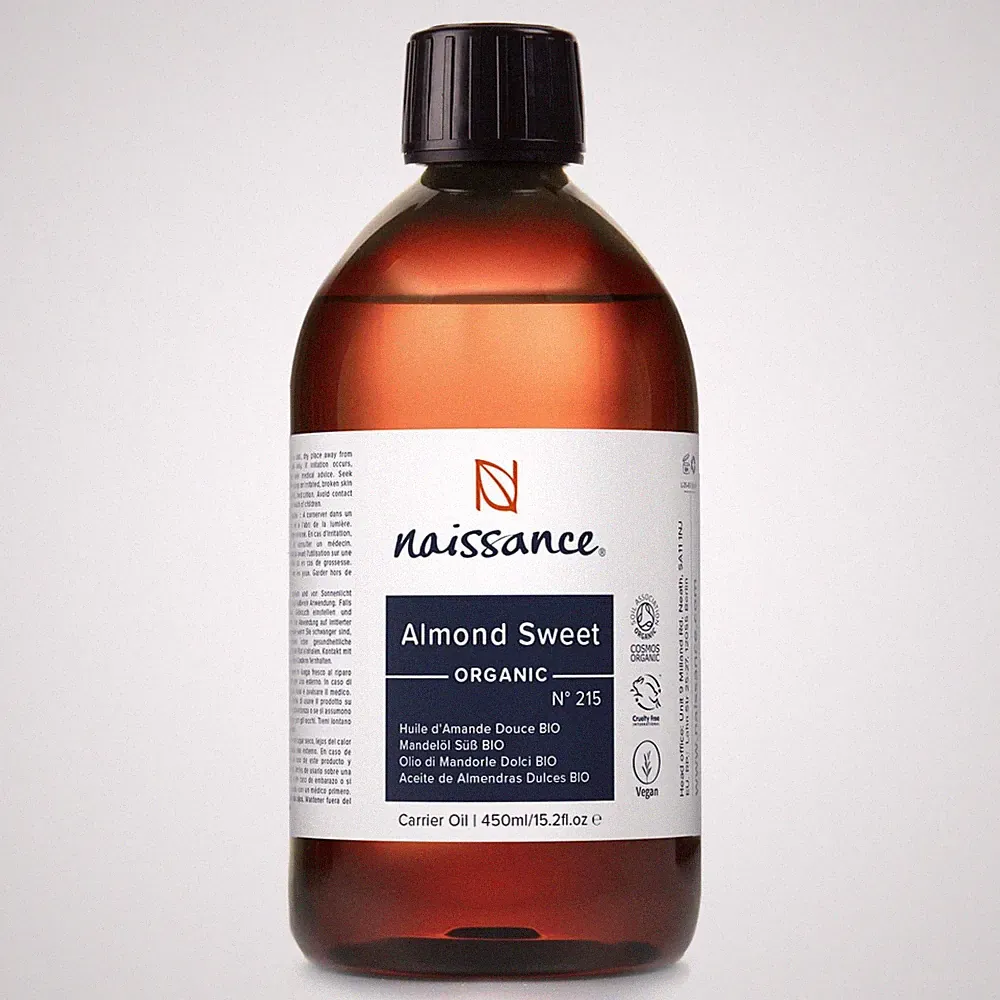 Naissance Süßes Mandelöl BIO (Nr. 215) 450ml – 450 ml (1er Pack), Hellgelb