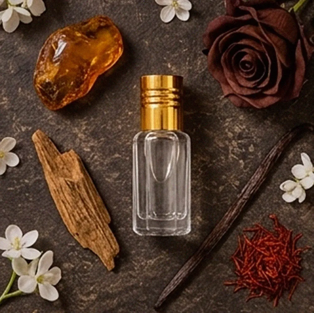 Natürliches Amber Attar Öl: Alkoholfreies Parfümöl (2ml|3ml|5ml|12ml)