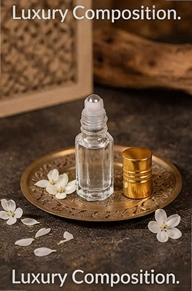 Natürliches Jasmin (Chameli) Attar Öl: Alkoholfreies Parfümöl (2ml|3ml|5ml|12ml)