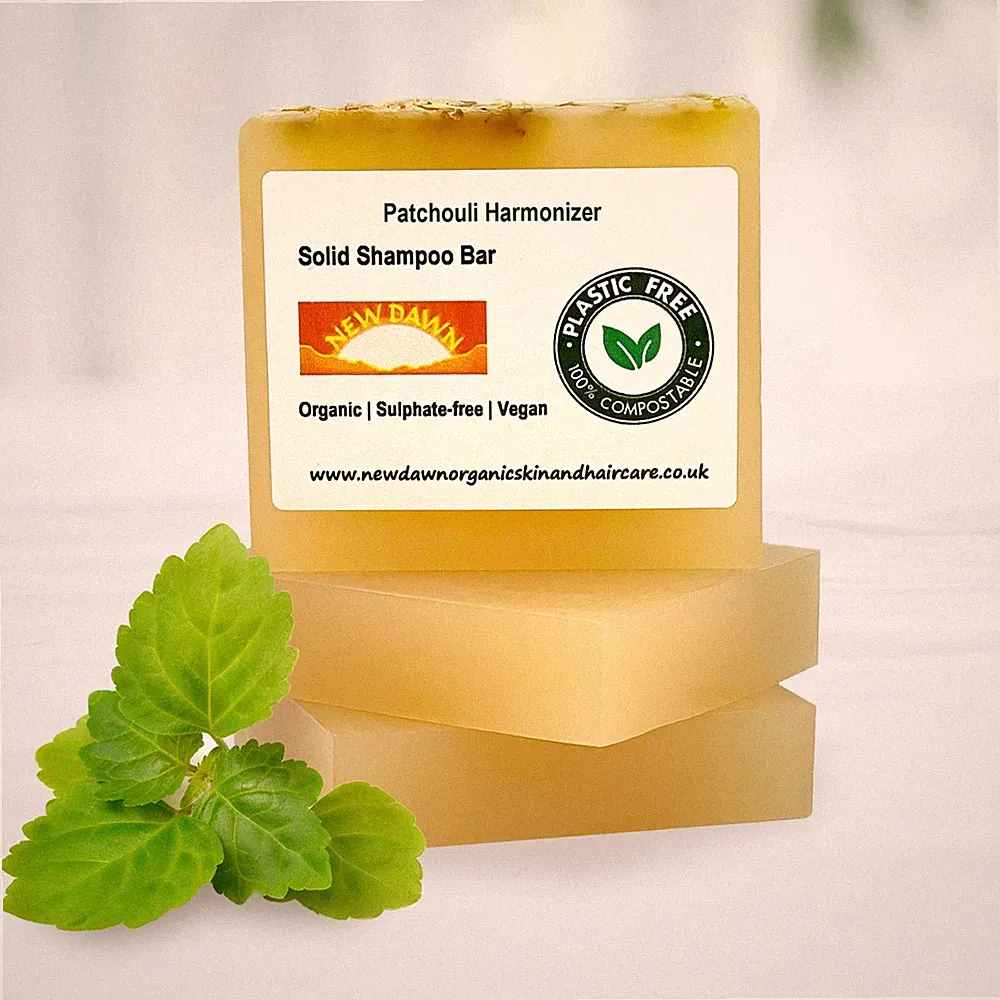 Natürliches Shampoo Bar Patchouli Organic Hair Soap Plastic & SLS Free