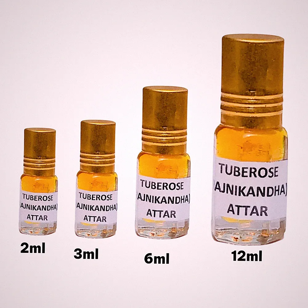 Natürliches Tuberose Attar: Alkoholfreies Parfümöl 24 ml