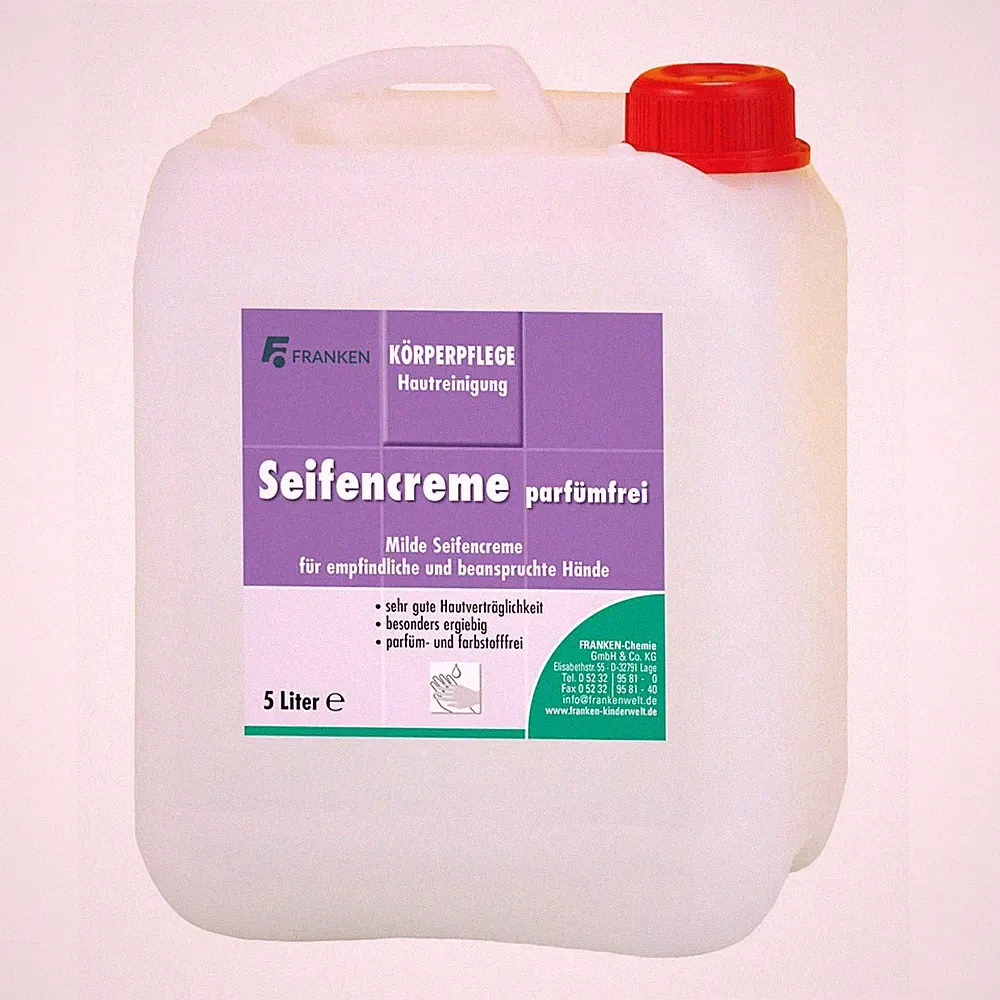 Natur- Seifencreme, parfümfrei, 5 Liter - Flüssigseife Handseife