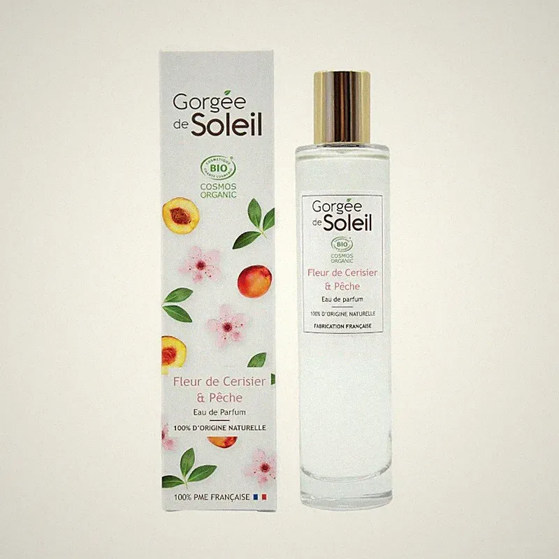 Natural Eau de Parfum Bio Sonnenschluck Kirsch- und Pfirsichblüten 50ml
