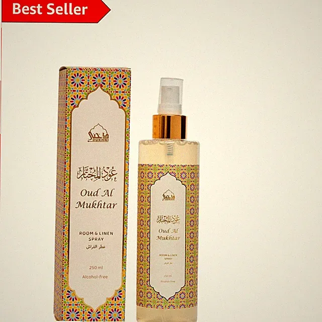 Natural Oud Room & Linen Mist 250ml - Langanhaltender Zedernholz- und Rosenduft