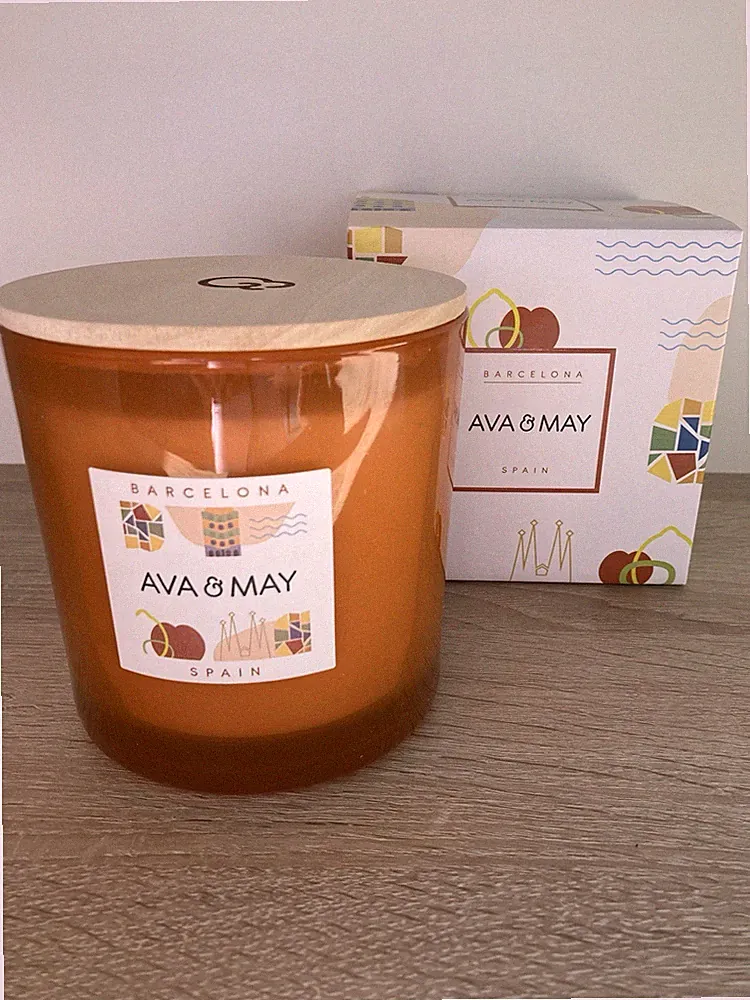 NEU * AVA&MAY* BARCELONA Duftkerze - 500 g * 70 Std.