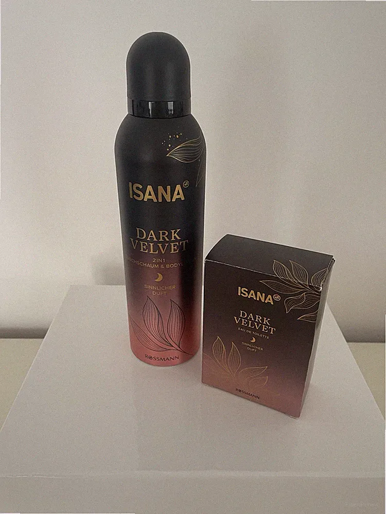 NEU - ISANA Dark Velvet Eau de Toilette Parfum + 2in1 Duschschaum & Bodylotion