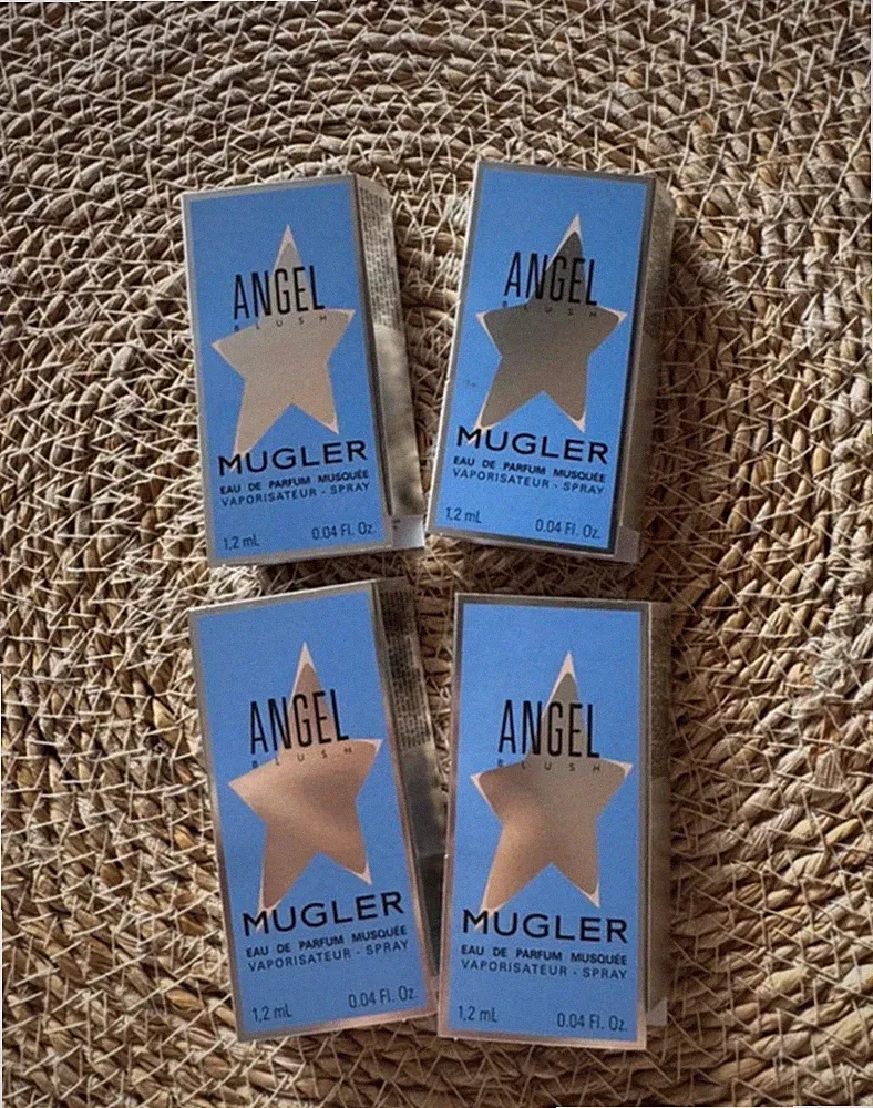 Neu Mugler Angel Blush Eau de Parfum Miniatur 4x 1,2 ml