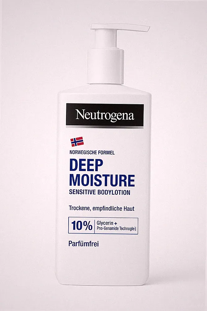 Neutrogena Deep Moisture Bodylotion Sensitive Parfümfrei Glycerin 250ml