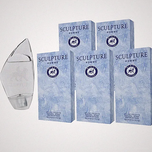 Nikos Sculpture Homme 5 x 100 ml Eau de Toilette EDT Set Herrenduft